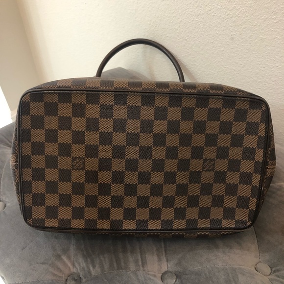 Louis Vuitton Dark Brown Checkered Tote - Picture 3 of 10